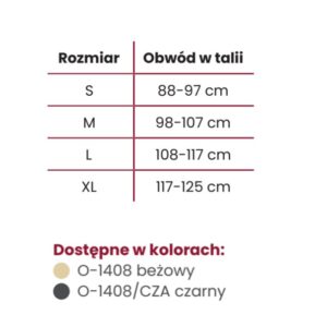 Pas Axilmax beżowy rozmiar L lewy pachwinowo-przepuklinowy jednostronny